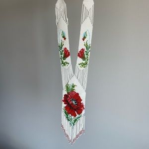 Ukrainian beaded handmade necklace